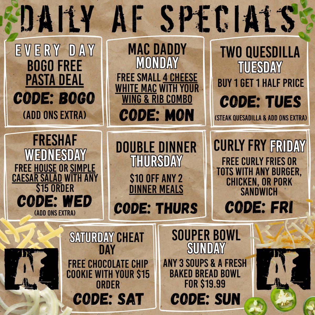 🔥 New Daily Specials Are Here 🔥
